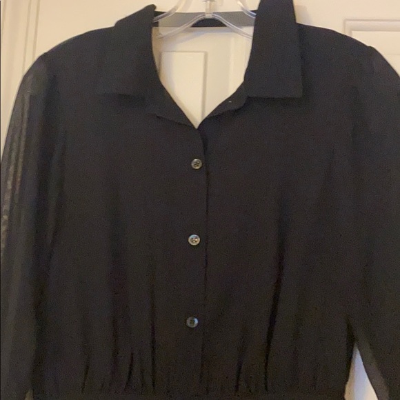 BCBGeneration black button up dress. Worn once - Picture 2 of 5